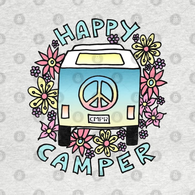 Happy Camper Hippy Van by julieerindesigns